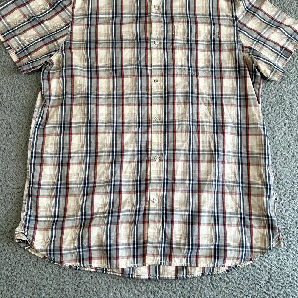 The North Face Shirt Men's XL Multicolor Plaid Button Up Short Sleeve‎ Gorpcore
